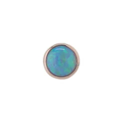 2.5mm Opal In Cup Setting Nostril Screw In Gold -Body Vision Los Angeles 40190 BVLABodyVision2.5mmOpalinCupSettingNostrilScrewinGoldSingleBabyBlueOpalRoseGold2