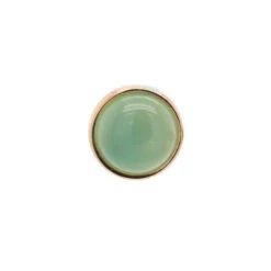 Chrysoprase In Cup Setting Threaded End In Gold -Body Vision Los Angeles 40190 BVLABodyVisionChrysopraseinCupSettingThreadedEndinGoldSingle3mmYellowGold2 da098272 0b0f 4123 8f7e c31fe8032312