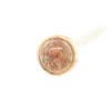 Rutilated Quartz In Cup Setting Nostril Screw In Gold