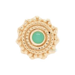 Round Afghan Nostril Screw In Gold With Chrysoprase -Body Vision Los Angeles 40206 BodyVision BVLARoundAfghanNostrilScrewinGoldwithChrysopraseSingle6mmYellowGold2 1909ffdf 44bb 4d53 b44a 77bd019df460