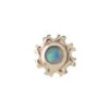 "Firenze" Threaded End In Gold With Genuine White Opal