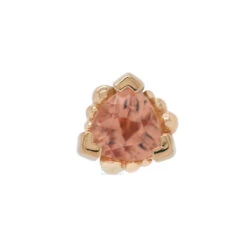 Beaded Trillion Nostril Screw In Gold With Oregon Sunstone -Body Vision Los Angeles 40214 BVLABodyVisionBeadedTrillionNostrilScrewinGoldwithOregonSunstoneSingleYellowGold2