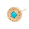 "Tiny Nanda" Nostril Screw In Gold With Turquoise