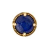 Milgrain Prong Threaded End In Gold With Lapis