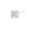 Rose Cut Diamond Prong Set Nostril Screw In Gold
