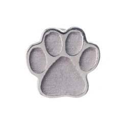 Dog Paw Print Threaded End In Gold -Body Vision Los Angeles 40257 BVLABodyVisionDogPawPrintinGoldonflatbackSingleWhiteGold2