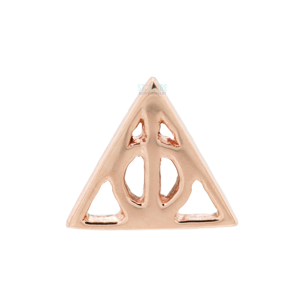 "Deathly Hallows" Threaded End In Gold 6 "Deathly Hallows" Threaded End In Gold - Image 6