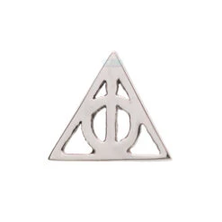 "Deathly Hallows" Threaded End In Gold 10 "Deathly Hallows" Threaded End In Gold -Body Vision Los Angeles 40258 BVLABodyVisionDeathlyHallowsFlatbackinGoldSingleWhiteGold2