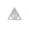 "Deathly Hallows" Sandblasted Threaded End In Gold
