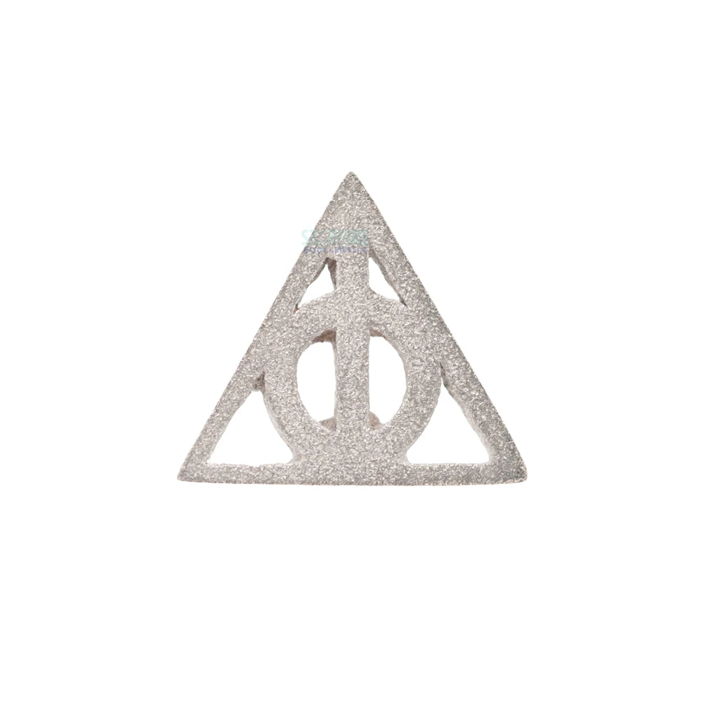 "Deathly Hallows" Sandblasted Threaded End In Gold 2 "Deathly Hallows" Sandblasted Threaded End In Gold - Image 2