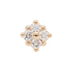 "Reema" Nostril Screw In Gold With DIAMONDS 6 "Reema" Nostril Screw In Gold With DIAMONDS -Body Vision Los Angeles 40261 BVLABodyVisionReemaNostrilScrewinGoldwithDIAMONDSingle4mmYellowGold2