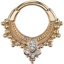 "Andromeda" Hinge Ring In Gold With DIAMONDS