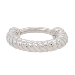 "Desiree" Braided Hinge Ring In Gold