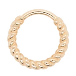 "Desiree" Braided Seam Ring In Gold -Body Vision Los Angeles 40284 BodyVisionBVLADesireeBraidedSeamRinginGoldSingleYellowGold2 ad7033ba 2cba 493d b648 3d92b6611e97