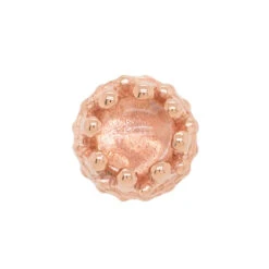 Crown Prong Threaded End In Gold With Oregon Sunstone -Body Vision Los Angeles 40287BodyVision BVLACrownProngThreadedEndinGoldwithOregonSunstoneSingleRoseGold2