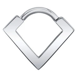 "Pavilion" Hinge V Ring In Gold