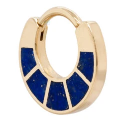 "Islay" Hinge Ring In Gold With Inlayed Lapis -Body Vision Los Angeles 40297 BVLABodyVisionIslayHingeRinginGoldwithInlayedLapisSingleYellowGold3