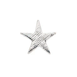 Flat Star Threaded End FLORENTINE FINISH In Gold -Body Vision Los Angeles 40336 BVLABodyVisionFlatStarThreadedEndFLORENTINEFINISHinGoldSingleMediumWhiteGold2