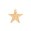 Flat Star Threaded End FLORENTINE FINISH In Gold