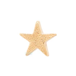 Threadless: Flat Star FLORENTINE FINISH Pin In Gold