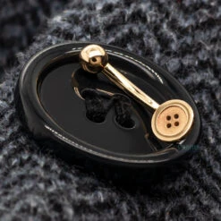 Button Navel Curve In Gold -Body Vision Los Angeles 40359 BVLABodyVisionButtonNavelCurveinGoldzfunky1