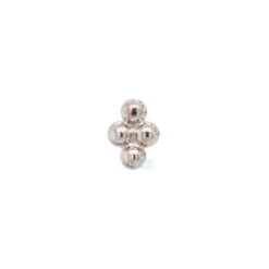 Quad Bead Cluster Threaded End In Gold -Body Vision Los Angeles 40360 BVLABodyVisionQuadBeadClusterinGold onflatbackSingleWhiteGold1mm2 5577ae47 f7ce 46de 8aeb 8bd601443d6f