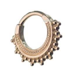 "Afghan" Hinge Ring In Gold 6 "Afghan" Hinge Ring In Gold -Body Vision Los Angeles 40364 BVLABodyVisionAfghanHingeRinginGoldSingle5.16YellowGold3