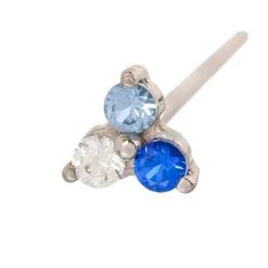 Tri Prong Cluster Nostril Screw In Gold With Blue Ombre CZ's -Body Vision Los Angeles 40369 BVLABodyVisionTriProngClusterNostrilScrewinGoldwithBlueOmbreCZ sSingle2mmWhiteGold1 acdf8f28 367b 42be 9582 44e3e02bb582