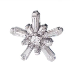 "Mininova" & "Supernova" Threaded End In Gold With White CZ's