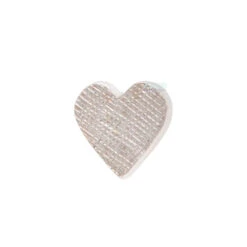 Flat Heart Threaded End FLORENTINE FINISH In Gold -Body Vision Los Angeles 40400 BodyVision BVLAFlatHeartThreadedEndFLORENTINEFINISHinGoldSingleWhiteGoldMedium1