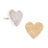 Threadless: Flat Heart FLORENTINE FINISH Pin In Gold