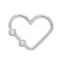 "Heartbreaker" Ring In Gold With Opals 13 "Heartbreaker" Ring In Gold With Opals -Body Vision Los Angeles 40442 BVLABodyVisionHeartbreakerRinginGoldwithOpalsSingleRightWhiteGoldWhiteOpal1