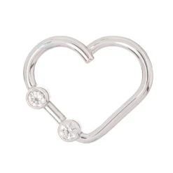 "Heartbreaker" Ring In Gold With White CZ's