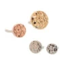 Threadless: Round Disc HAMMERED FINISH Pin In Gold