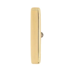 Flat Rectangle Threaded End In Gold