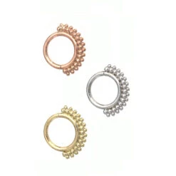 "Kolo" Nostril Seam Ring In Gold