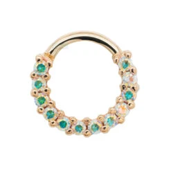 Gem "Oaktier" Hinge Ring In Gold With Mercury Mist Topaz' 5 Gem "Oaktier" Hinge Ring In Gold With Mercury Mist Topaz' -Body Vision Los Angeles 40829 BVLABodyVisionGemOaktierHingeRinginGoldwithMercuryMistTopazSingle1.5mm9.32YellowGold1 ff193c83 a6df 4ccd 9e6a eff8368e959d