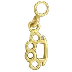 "Knuckle Duster" Charm In Gold