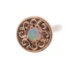 "Elizabeth" Nostril Screw In Gold With Genuine White Opal
