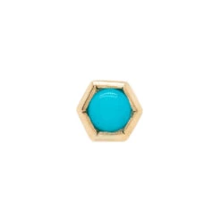 Honeycomb Nostril Screw In Gold With Turquoise -Body Vision Los Angeles 40948 BodyVisionBVLAHoneycombNostrilScrewinGoldwithTurquoiseSingle2mmYellowGold2 b5df931b 88fb 45f5 9399 1108c7b08401
