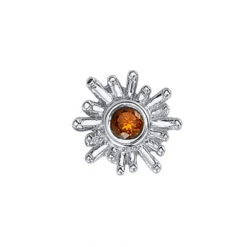 "Sunray" Threaded End In Gold With Anastasia Topaz