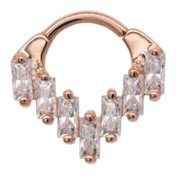 "Acacia" Hinge Ring In Gold With White CZ's -Body Vision Los Angeles 41007 BVLABodyVisionAcaciaHingeRinginGoldwithWhiteCZ sSingle1 e5cad376 a7e8 4471 8fcc bd555d17a89f