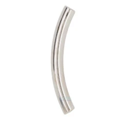 Gold Threaded Curved Barbell Shaft -Body Vision Los Angeles 41052 BVLABodyVisionGoldCurvedBarbellShaftSingle3.8WhiteGold1