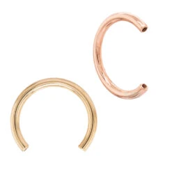 Gold Threaded Circular Barbell Shaft