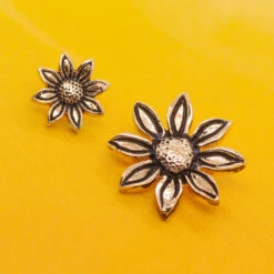 Golden Sunflower Threaded End In Gold -Body Vision Los Angeles 41294 BVLABodyVisionGoldenSunflowerThreadedEndinGoldzfunky1