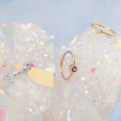 Round Fixed Bezel Seam Ring (FBR) In Gold With Rose Cut Amethyst -Body Vision Los Angeles 41448 BodyVision BVLARoundFixedBezelSeamRing FBR inGoldAsstGroupzFunky de36215f 1a99 47fd a583 c0e7a6230dbd