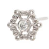 "Chloe" Nostril Screw In Gold With White CZ