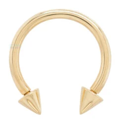 Cone Spikes "Spikey" Gold Circular Barbell -Body Vision Los Angeles 41516 BodyVision BVLAConeSpikesGoldCircularBarbellSingleYellowGold3.83mm2 bf814567 64f1 4f74 9179 b5fc4df19021
