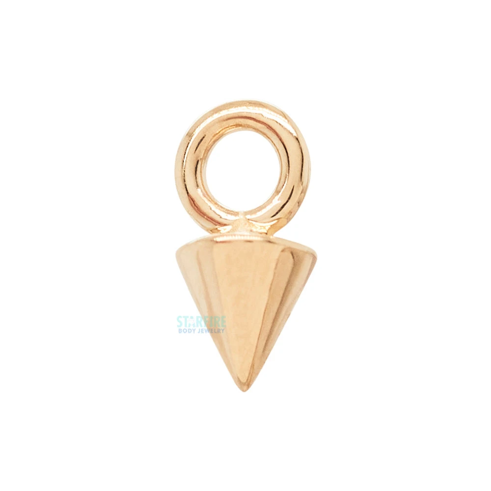 Cone Spike Charm In Gold 1 Cone Spike Charm In Gold