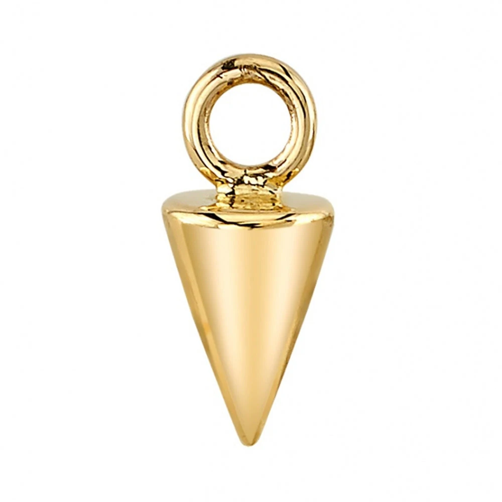 Cone Spike Charm In Gold 4 Cone Spike Charm In Gold - Image 4
